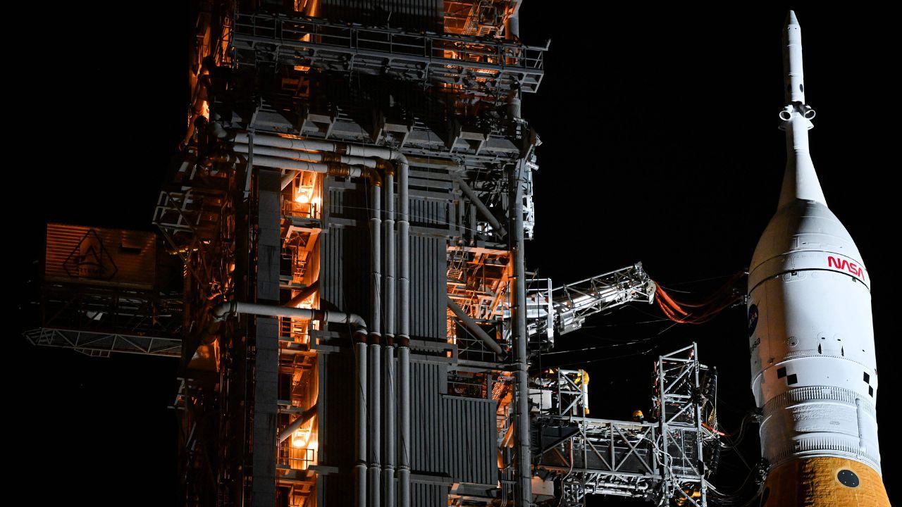 In photos NASA rolls out Artemis II rocket to launch pad for historic ...