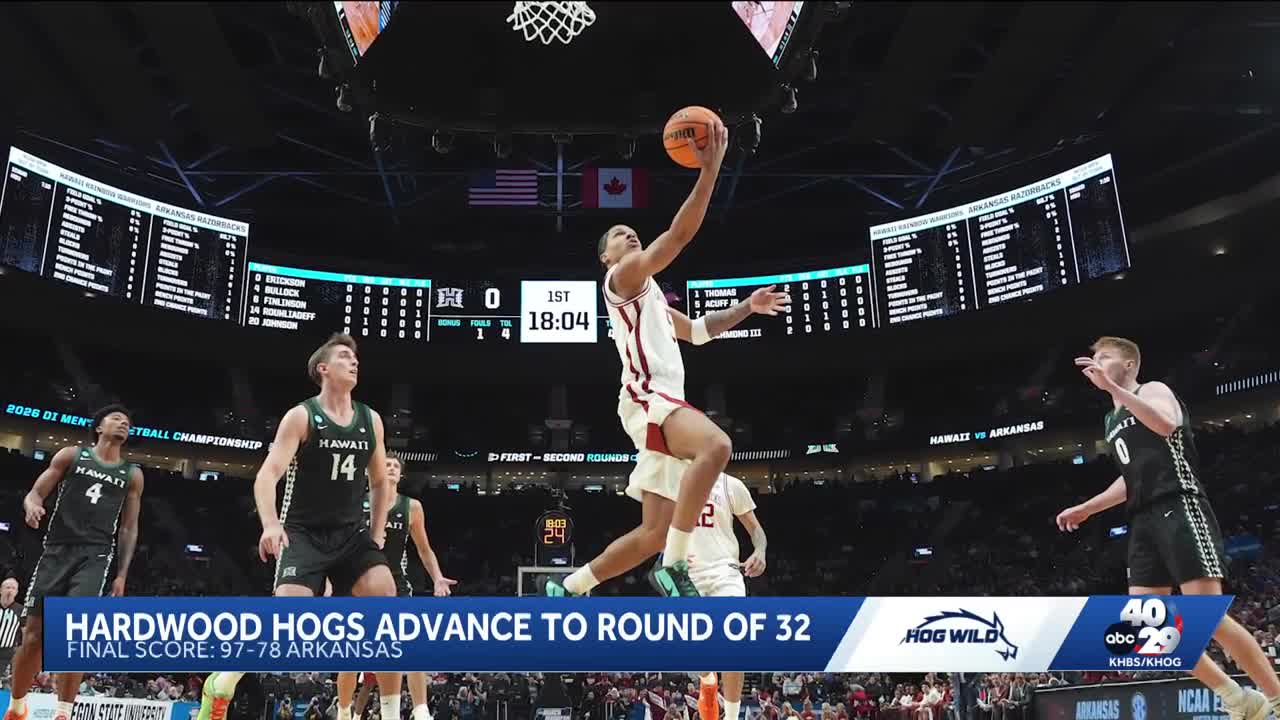 Arkansas Razorbacks win NCAA tournament opener