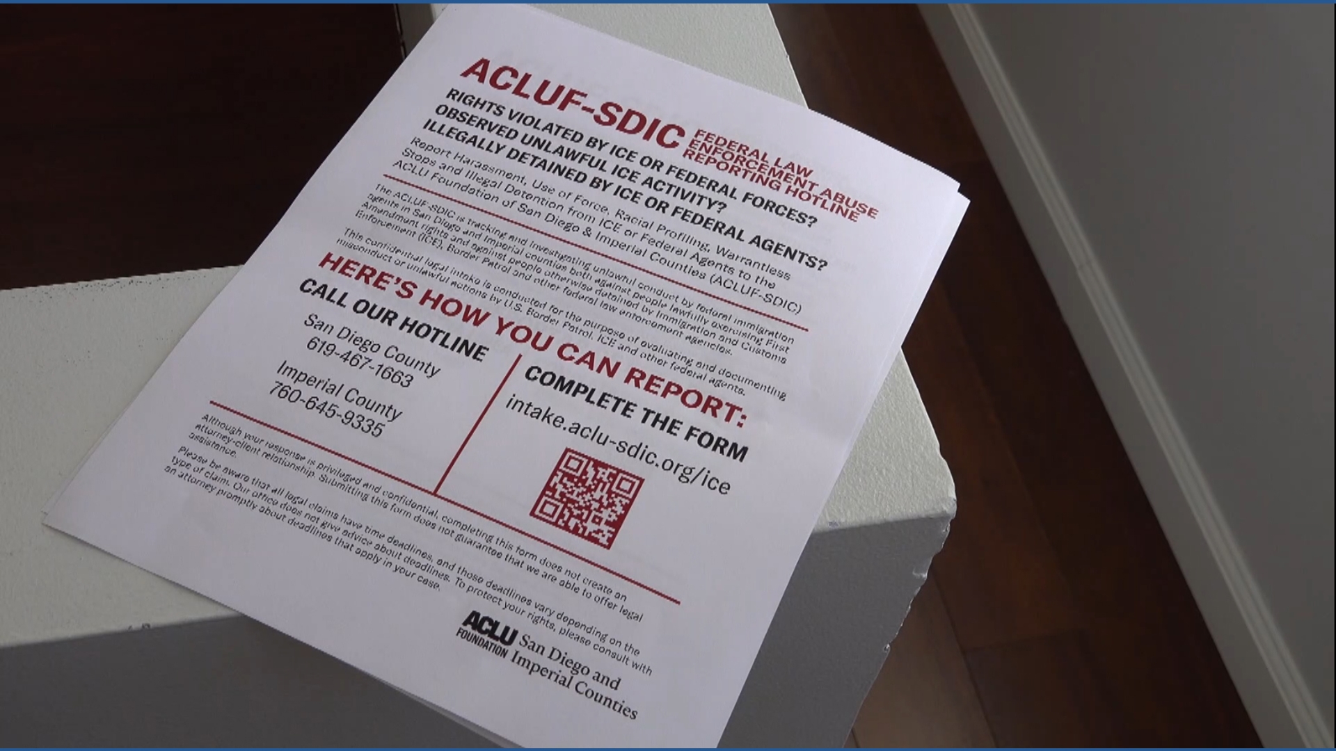 ACLU launches hotline to document ICE and Border Patrol encounters in ...