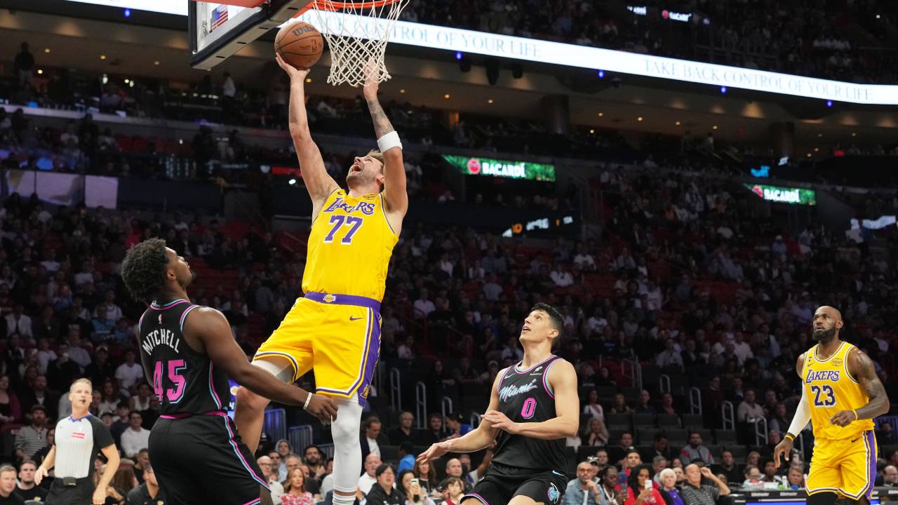NBA roundup: Luka scores 60, LeBron ties history as Lakers win eighth ...