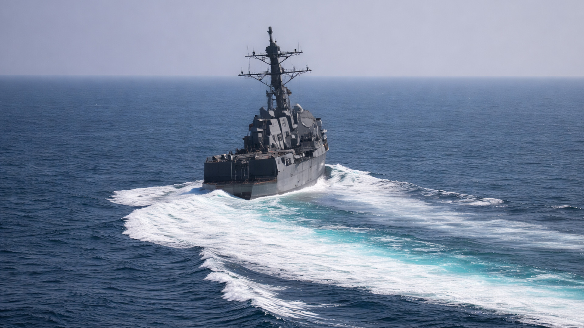 Ravitaillement en mer des navires de l’US Navy pendant une opération