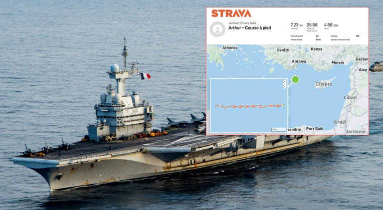 Militare corre sulla portaerei francese Charles de Gaulle e pubblica i ...