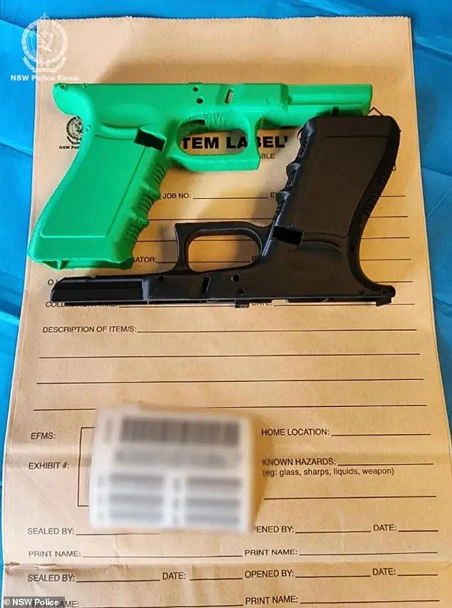 Byrne has also been charged with acquiring illegal firearm parts that were allegedly found alongside a flick knife at his ramshackle home in Earlwood