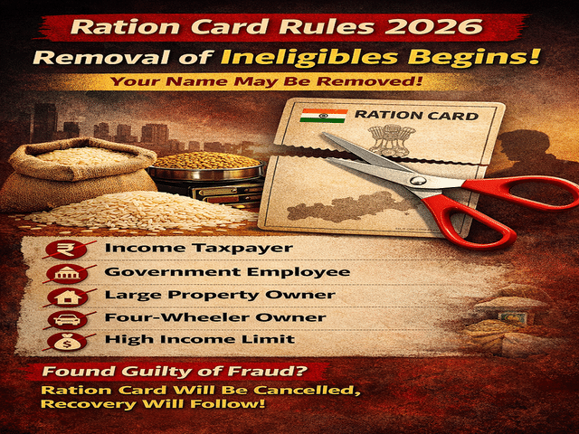 Ration card rules 2026: Govt begins crackdown on ineligible ...