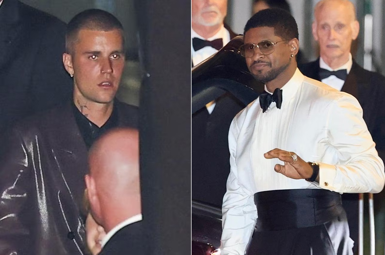Justin Bieber và Usher tranh cãi nảy lửa ở tiệc Oscar