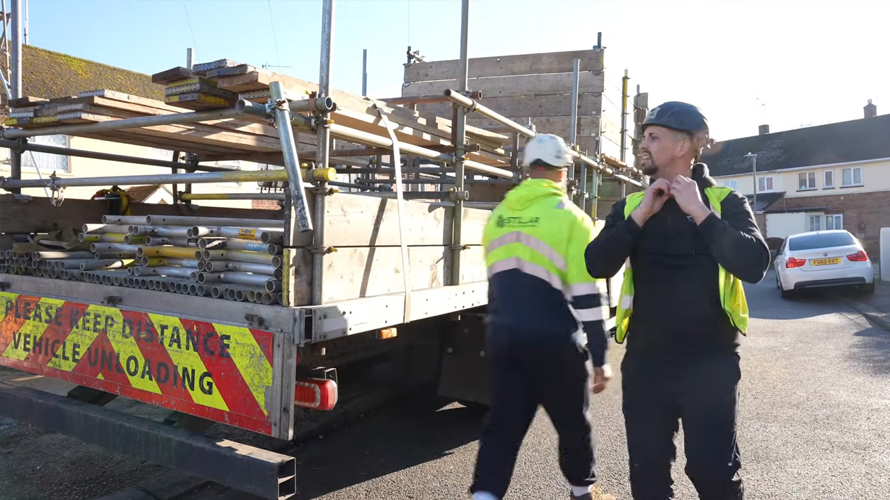 On site problems during scaffold build