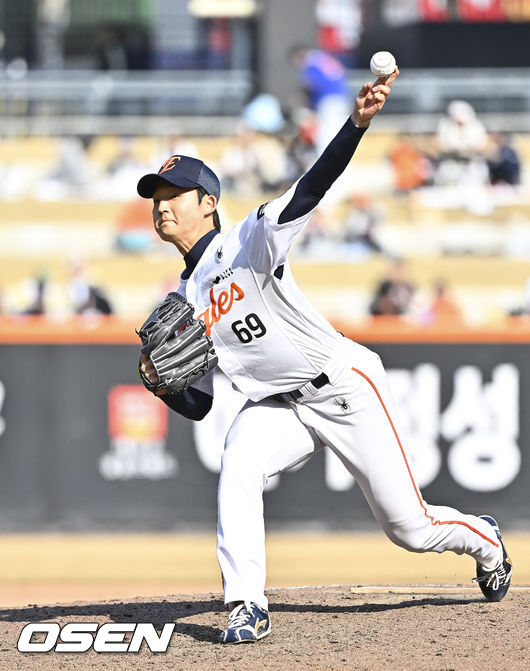 한화 신인 강건우의 역투