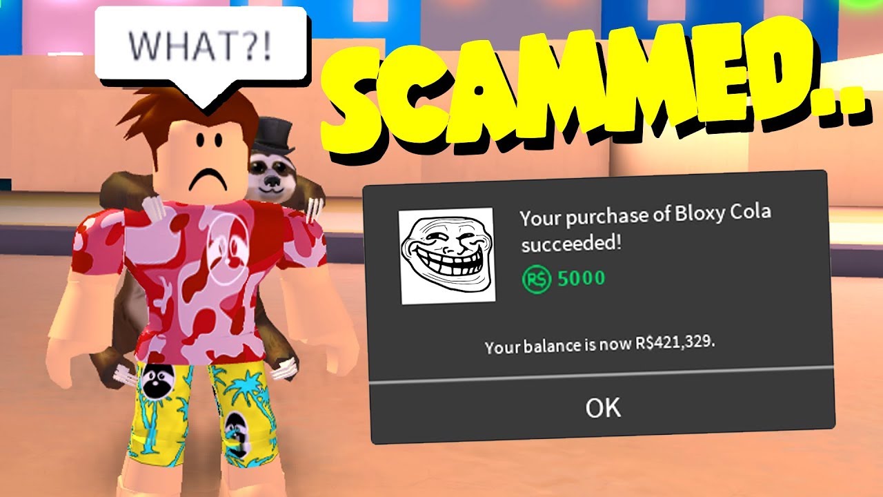 I spent a lot of Robux on a fake game
