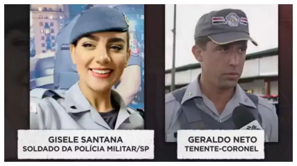 Tenente-coronel Geraldo Neto tenta acesso à cena do crime onde cabo Gisele Santana foi baleada (Foto: Instagram)