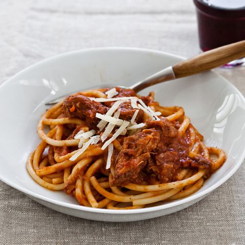 Slow Cooker Sunday Sauce for Spaghetti