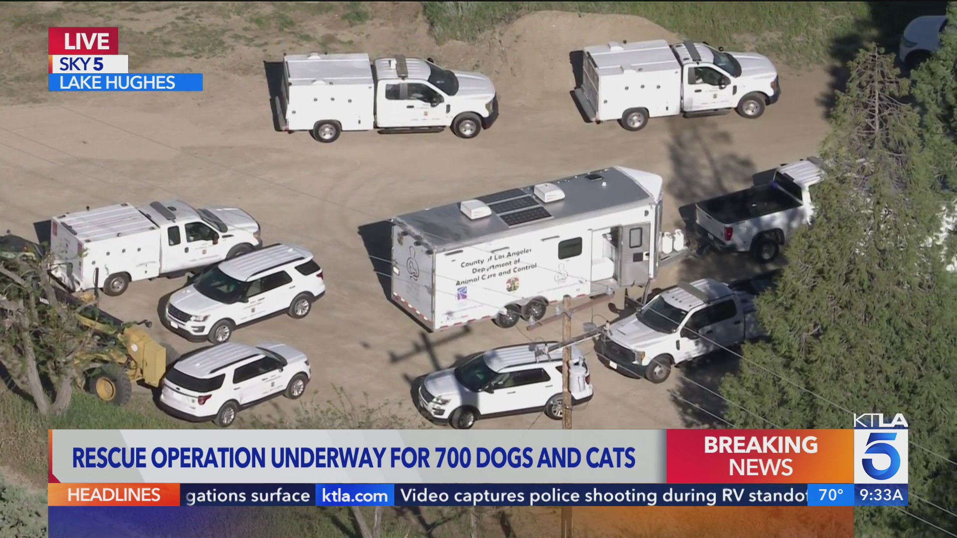 Historic animal rescue underway in LA County