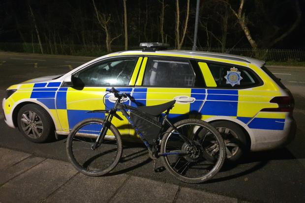 Modified bike seized by police in Lake District town