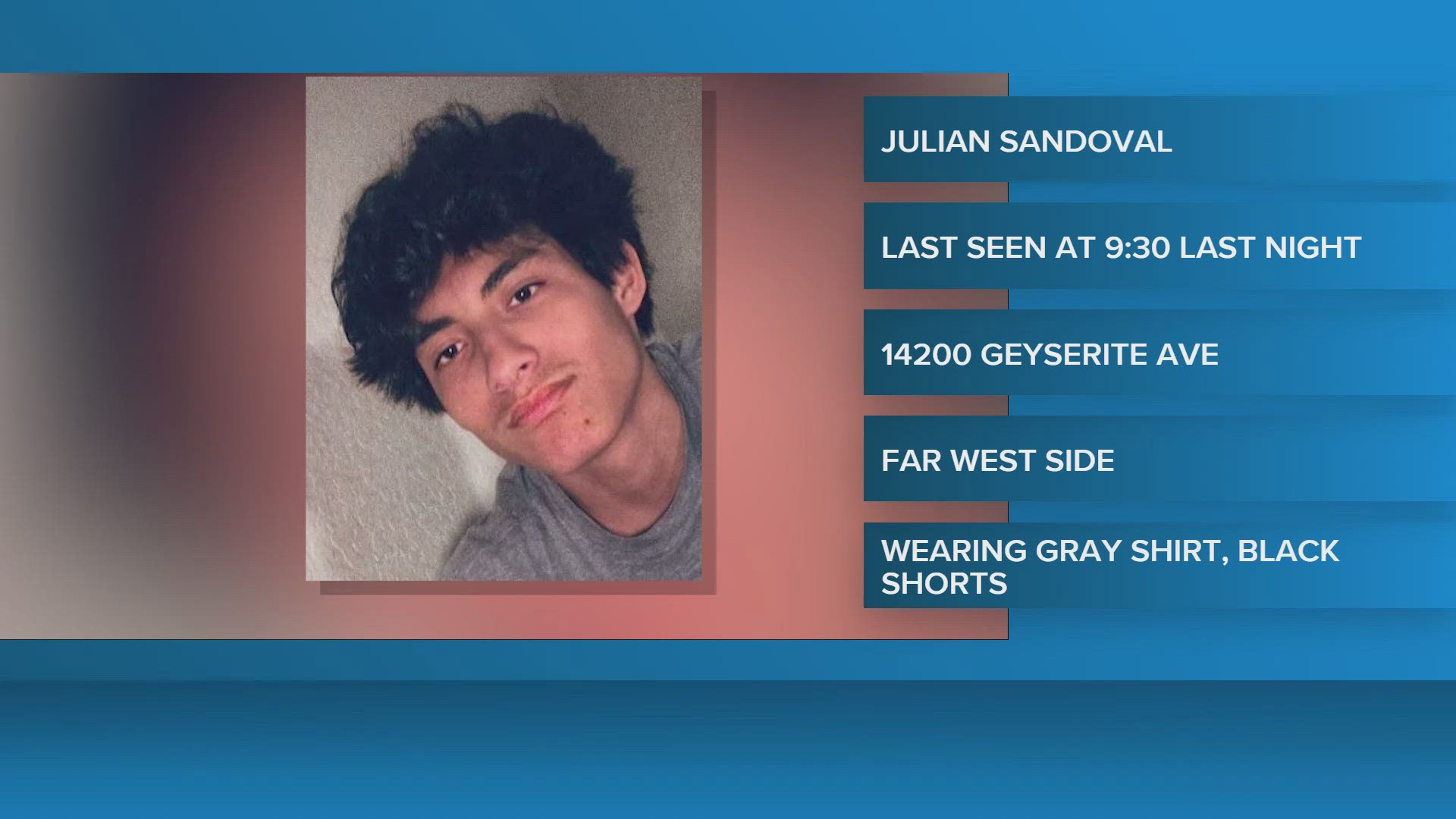 Search underway for missing 14-year-old last seen Thursday in far west ...