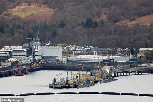 The Faslane naval base is the Royal Navy's headquarters in Scotland and is home to Britain's nuclear submarines including the Vanguard vessels armed with Trident missiles