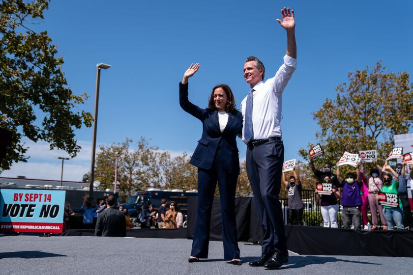 Newsom leads Harris for president among California Democrats, poll finds