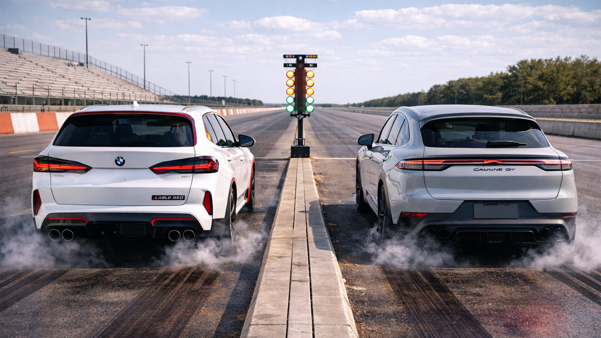 800 HP BMW XM vs Porsche Cayenne Turbo GT drag race