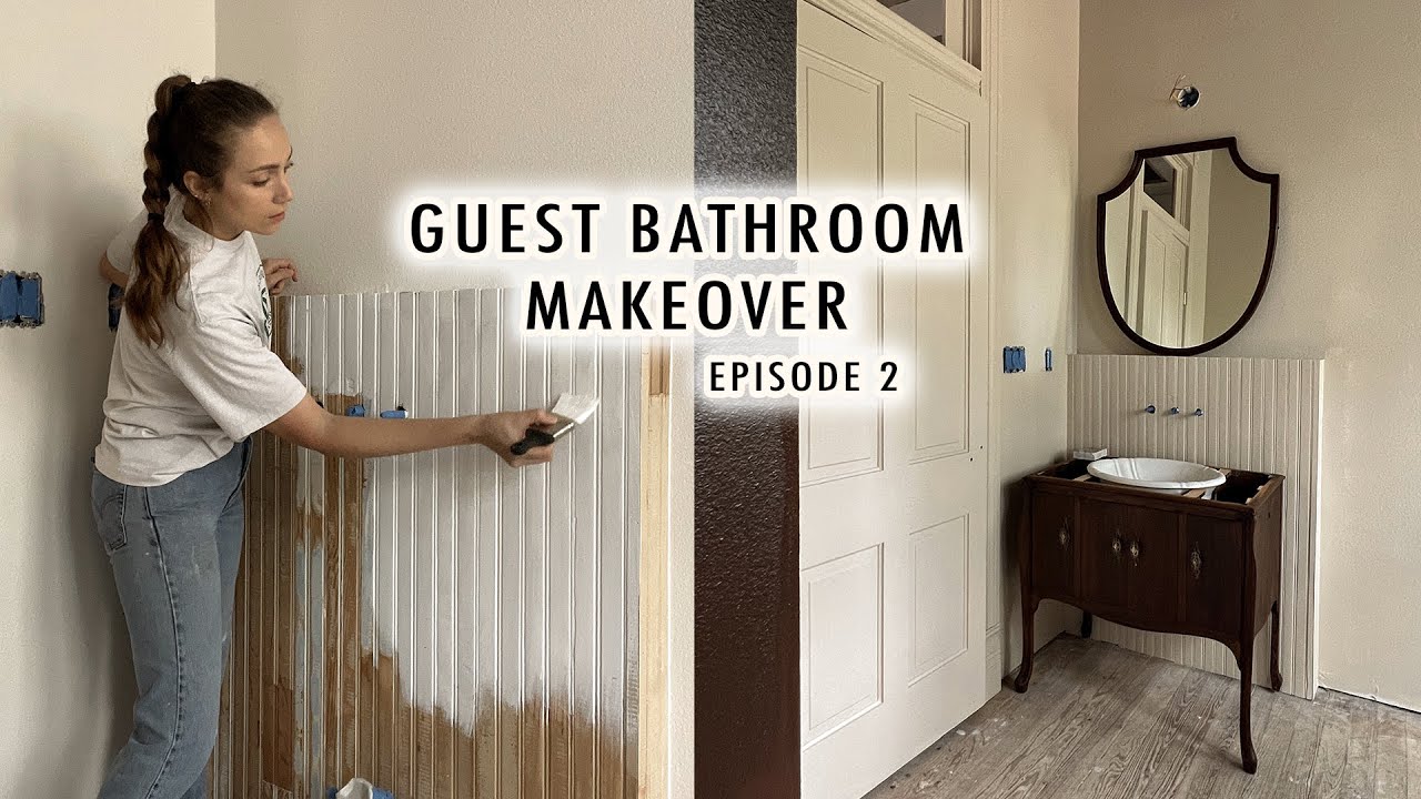 Guest bathroom makeover part two: Trim paint and more