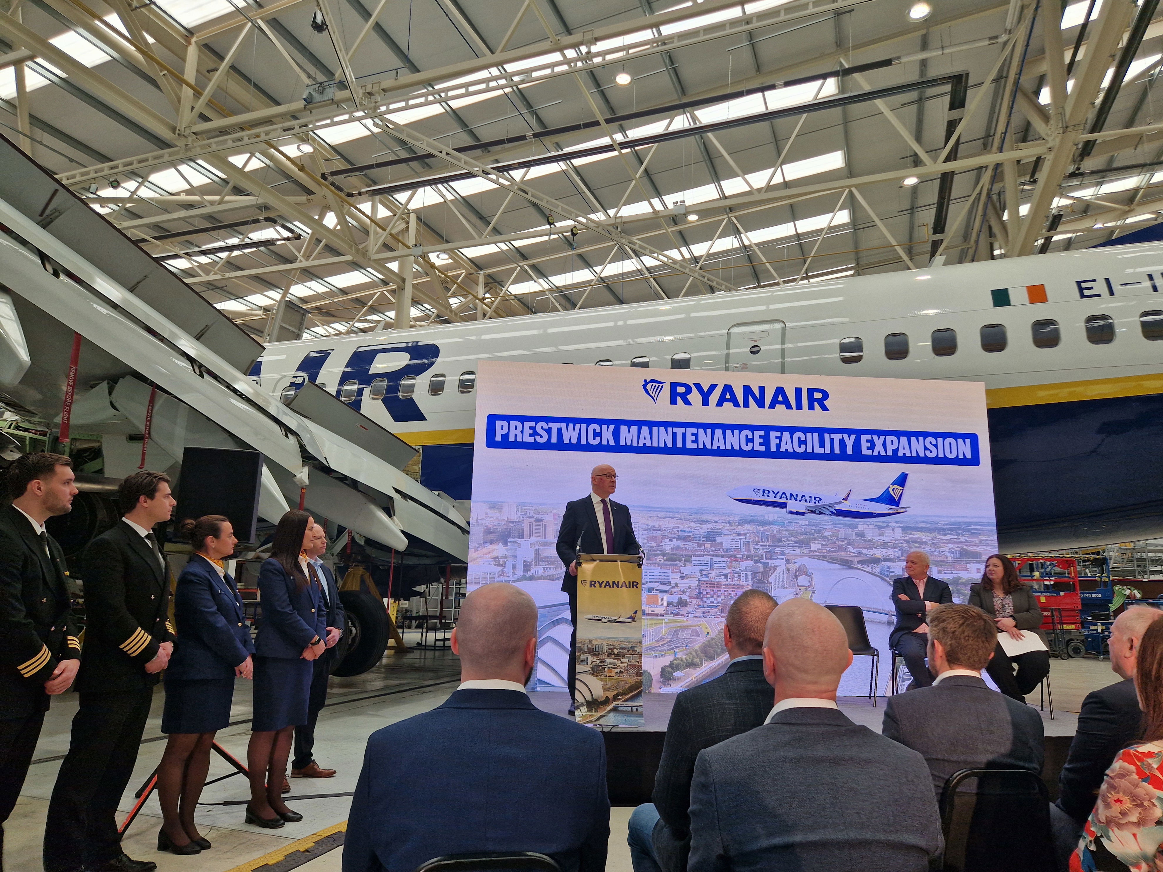 Ryanair announces 450 jobs in Prestwick Airport aircraft maintenance ...