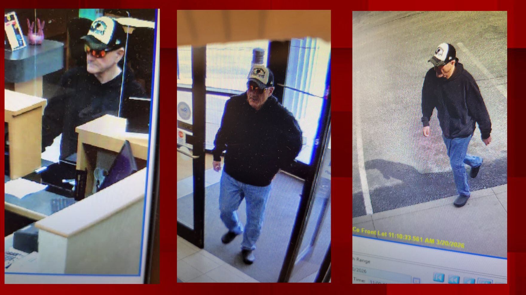 Surveillance photos help Metro East police ID suspected bank robber