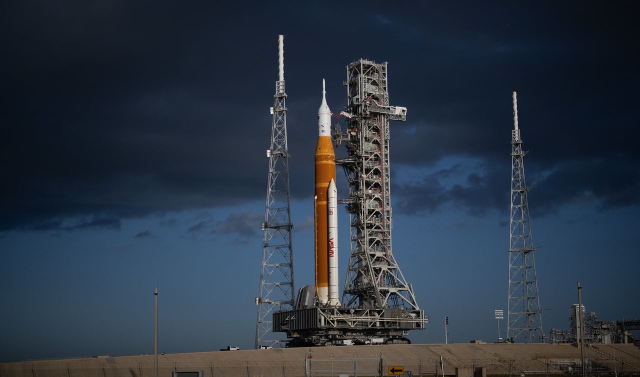 NASA's Artemis 2 moon rocket arrives back at the launch pad