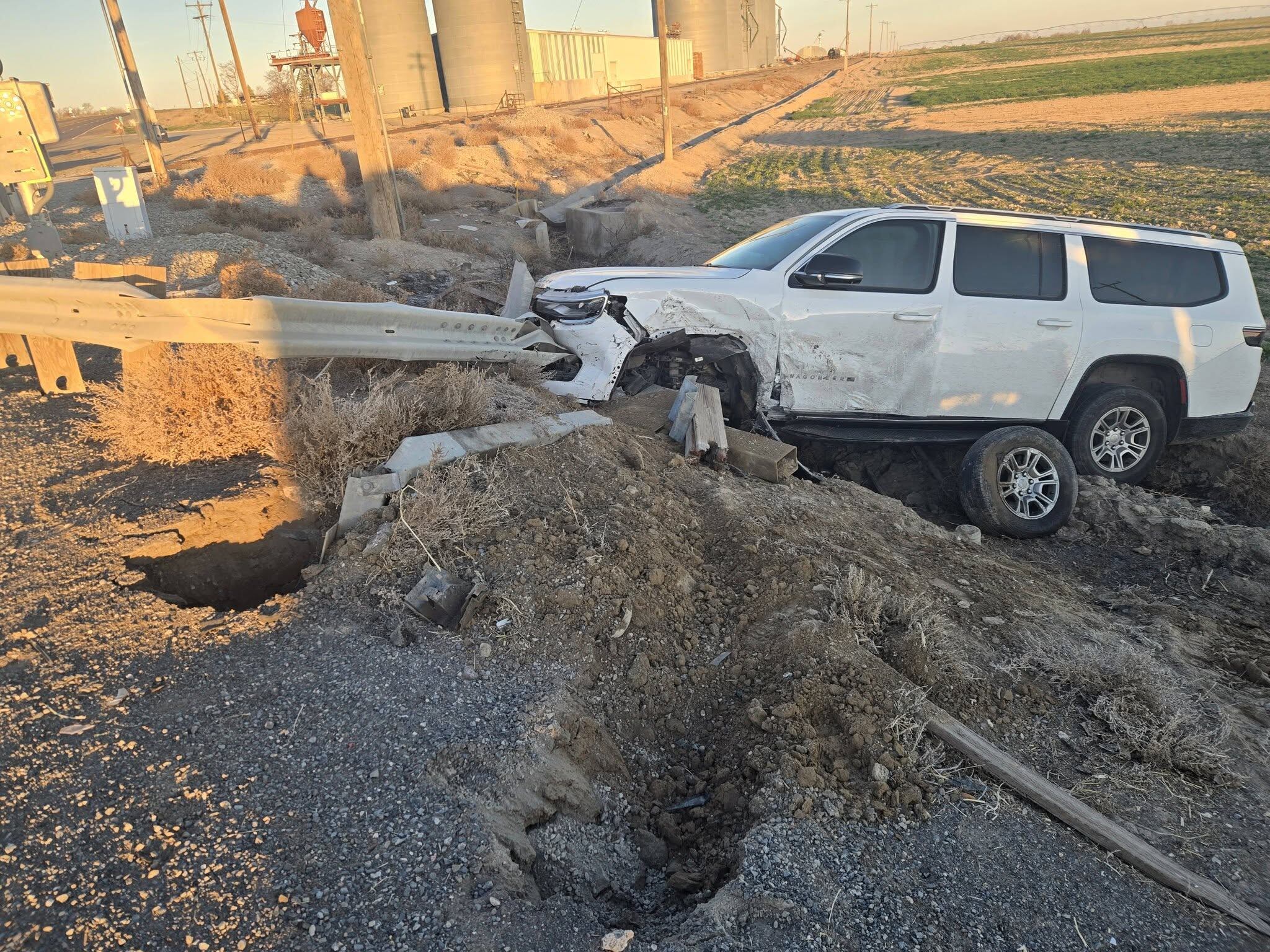 One transported to hospital after two-vehicle crash on US Highway 30