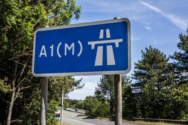 One person in hospital after three-vehicle crash closes A1(M) in County ...