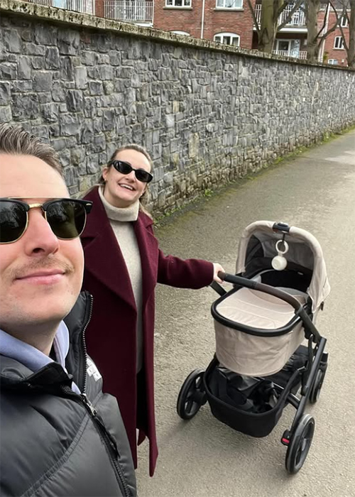 FM104's Graham O'Toole welcomes first child with wife Claire
