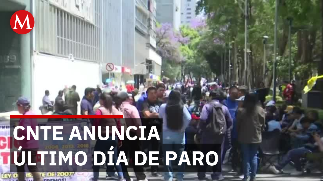 Maestros de la CNTE mantienen el bloqueo en Reforma e Insurgentes, CDMX
