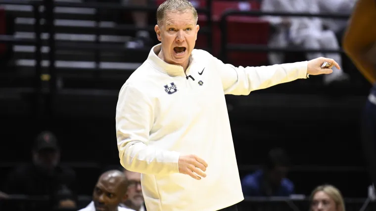 Who is Jerrod Calhoun? Meet Utah State head coach that beat Villanova and could be headed for high-major job<br>