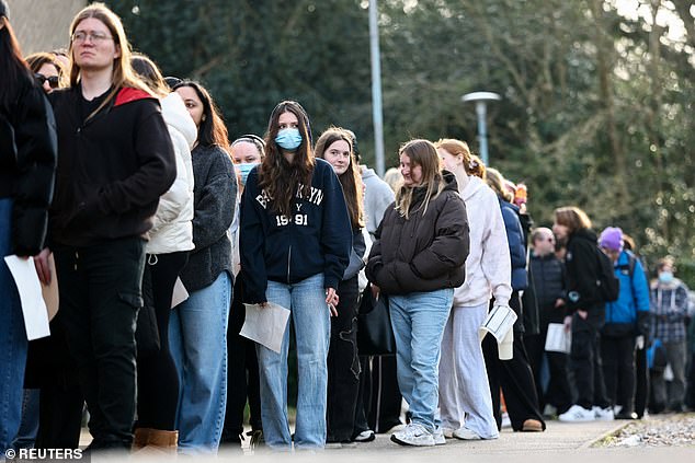 Students left in tears after queuing for hours for a meningitis jab ...