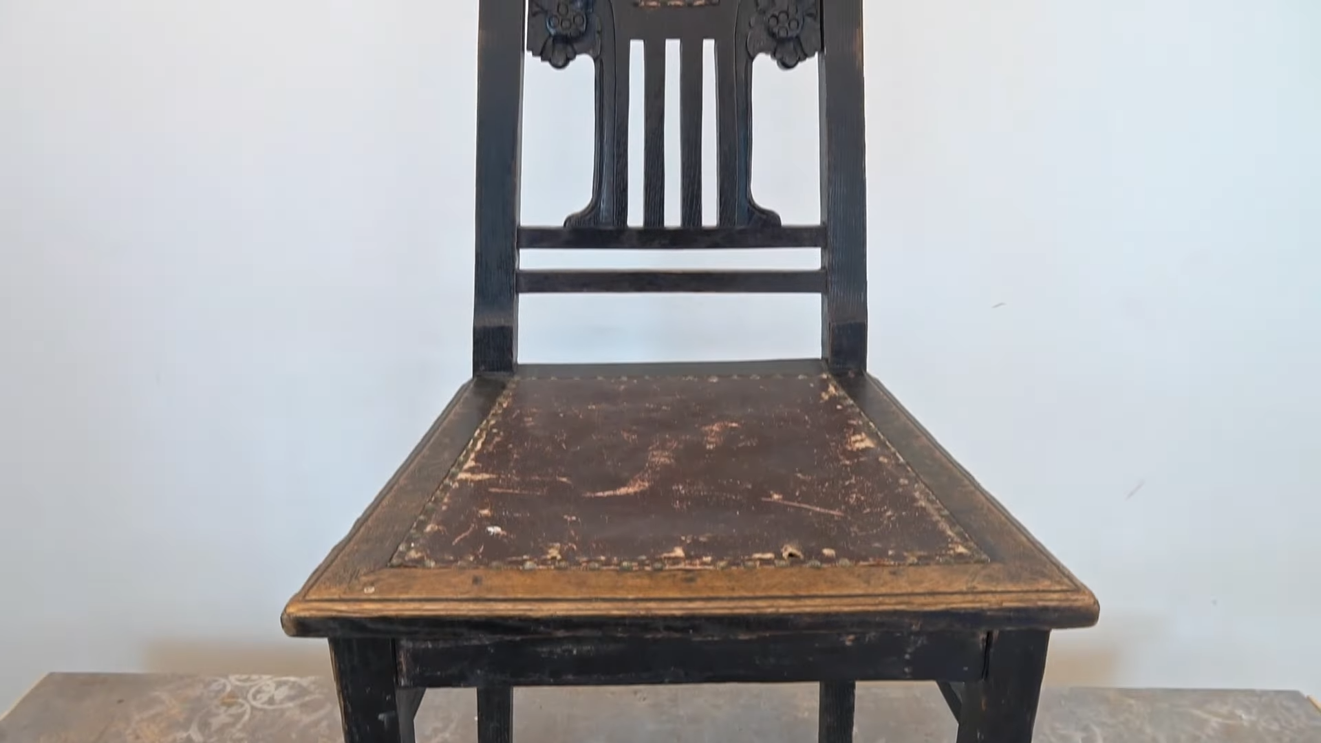 This art nouveau chair was falling apart - then he fully restored it