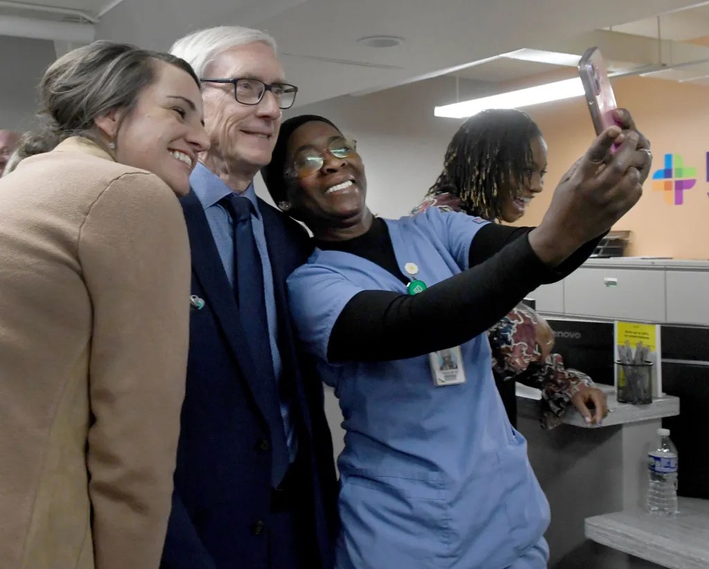 Gov. Evers visits Pillar Health in Racine after signing landmark ...
