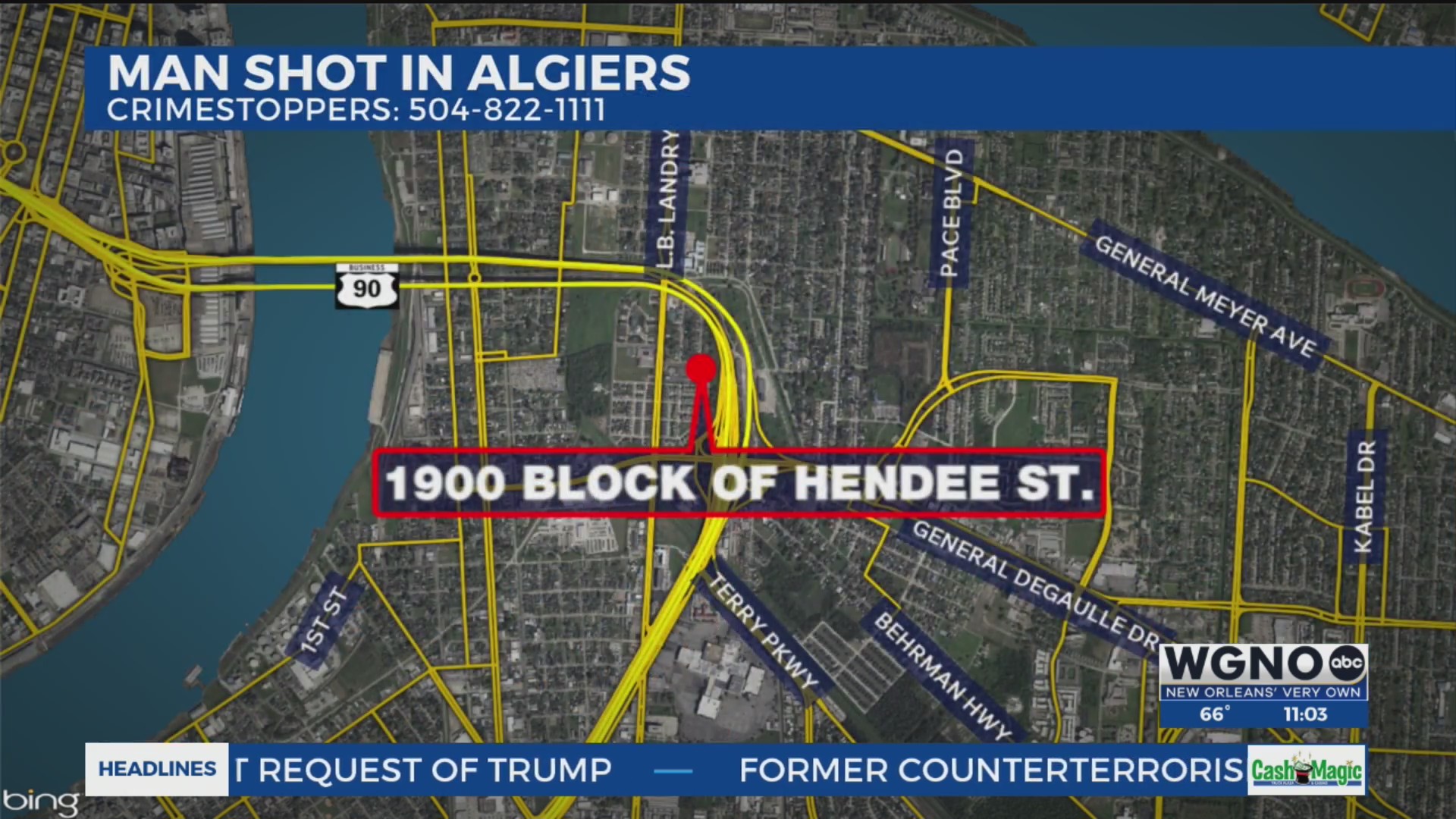 Man shot in Algiers Friday morning: NOPD