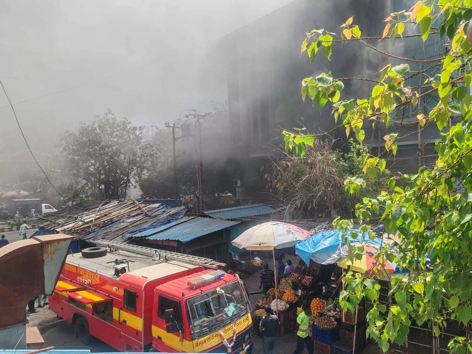 Fire destroys 2 shops, damages ATM in market complex