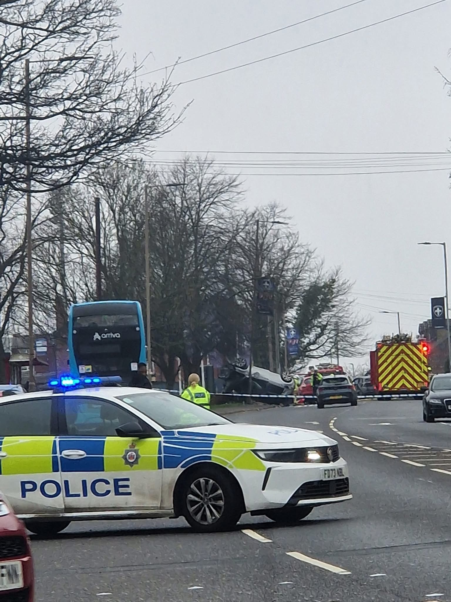 Emergency services rush to scene after multi-car crash leaves car ...