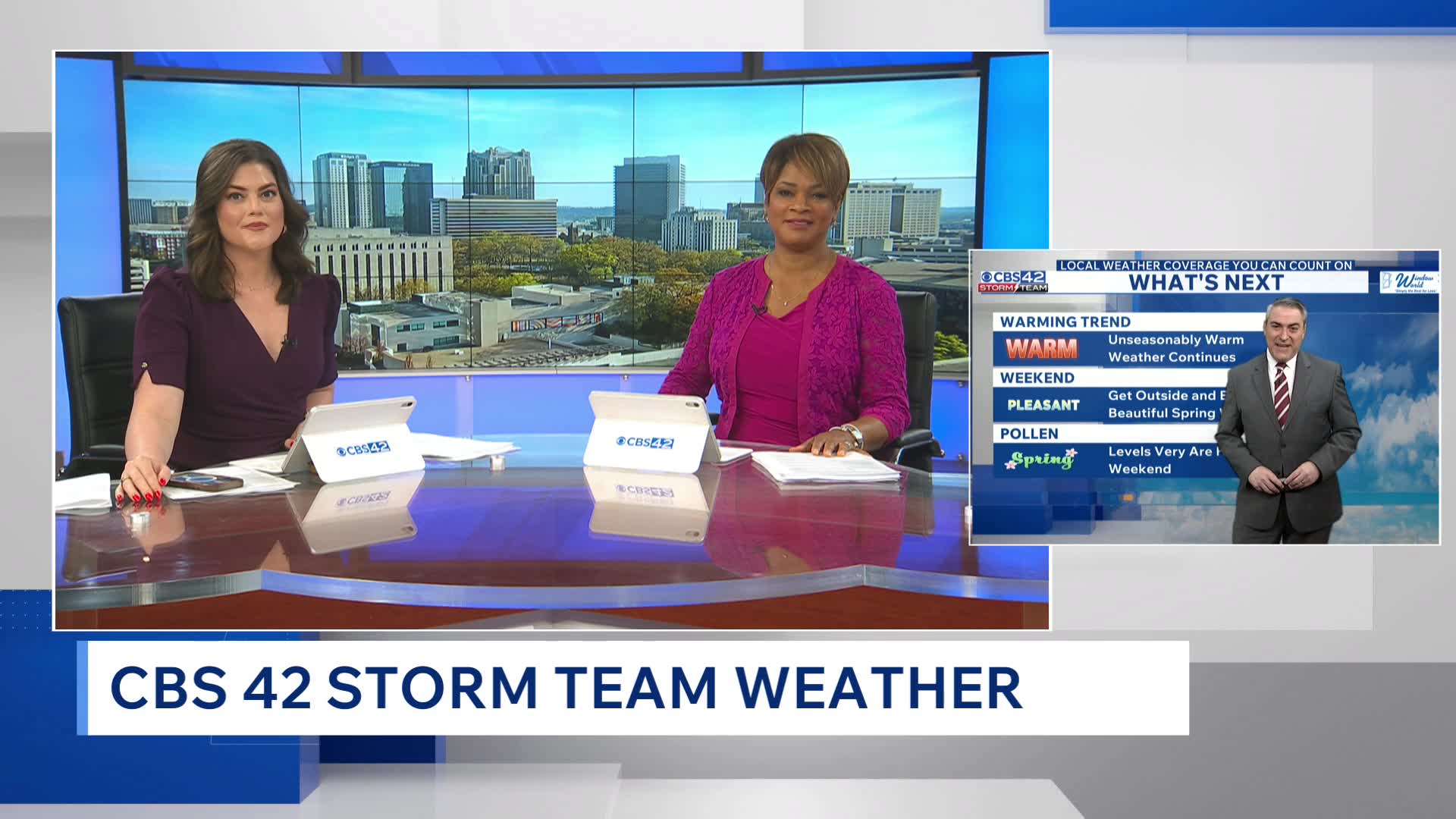 Perfect weekend weather: Sunshine and highs in the 80s - CBS 42 News @ 5pm