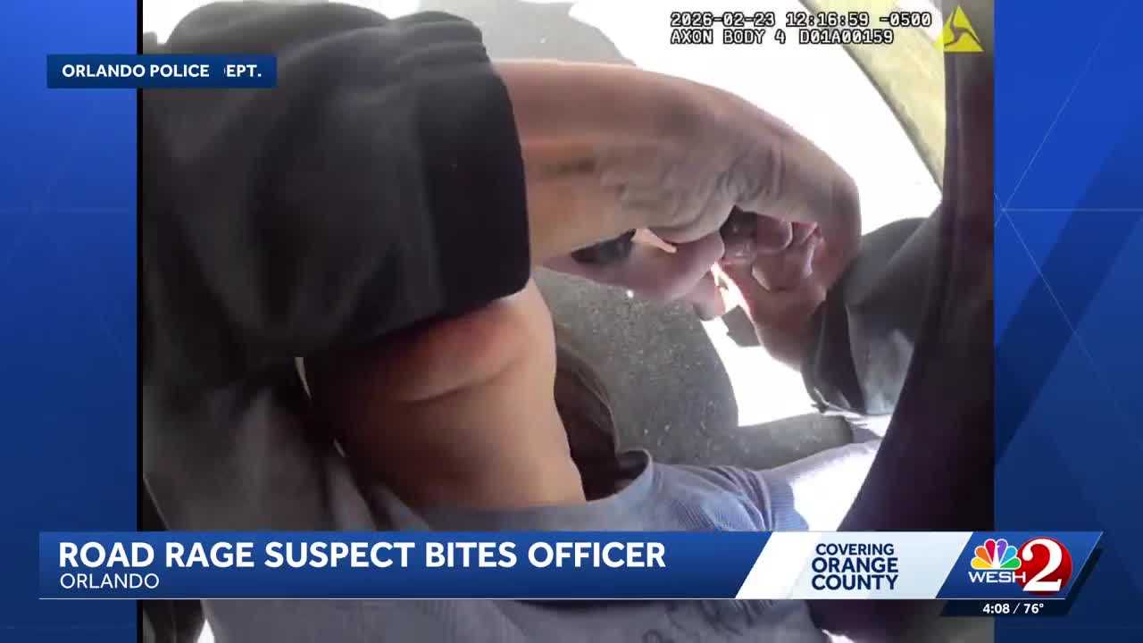 Watch: Orlando woman bites officer to avoid arrest after attacking ...