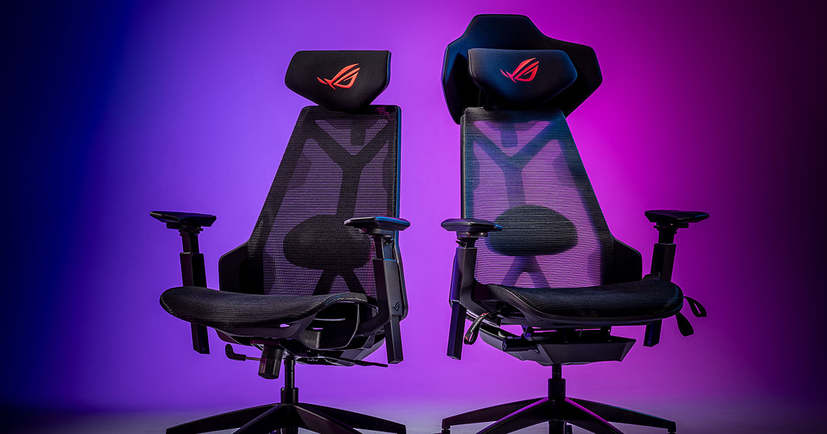 ROGからサイボーグ風デザインのゲーミングチェアが登場! スタンダードモデル「ROG Destrier Core」と遮音パネル付きの「ROG ...