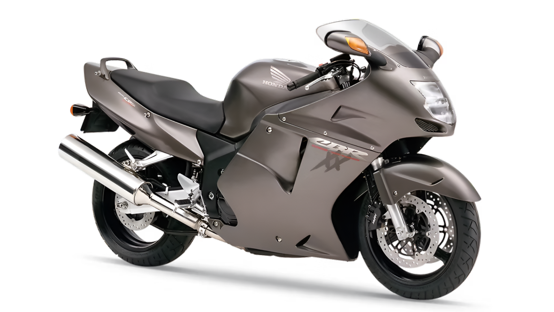 1997 Honda CBR1100XX Super Blackbird front third quarter view