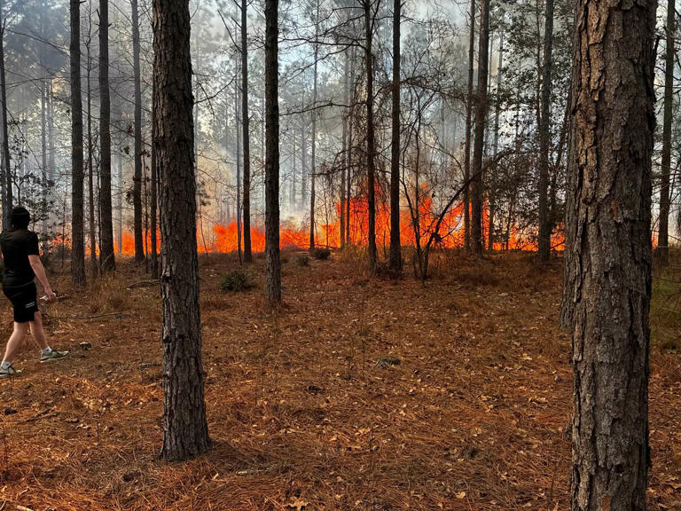 Large outdoor fire in Moore County completely contained, officials say