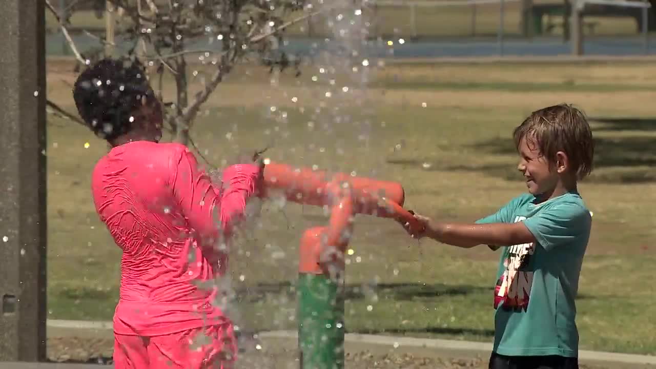 Phoenix splash pads open early as record March heat hits the Valley