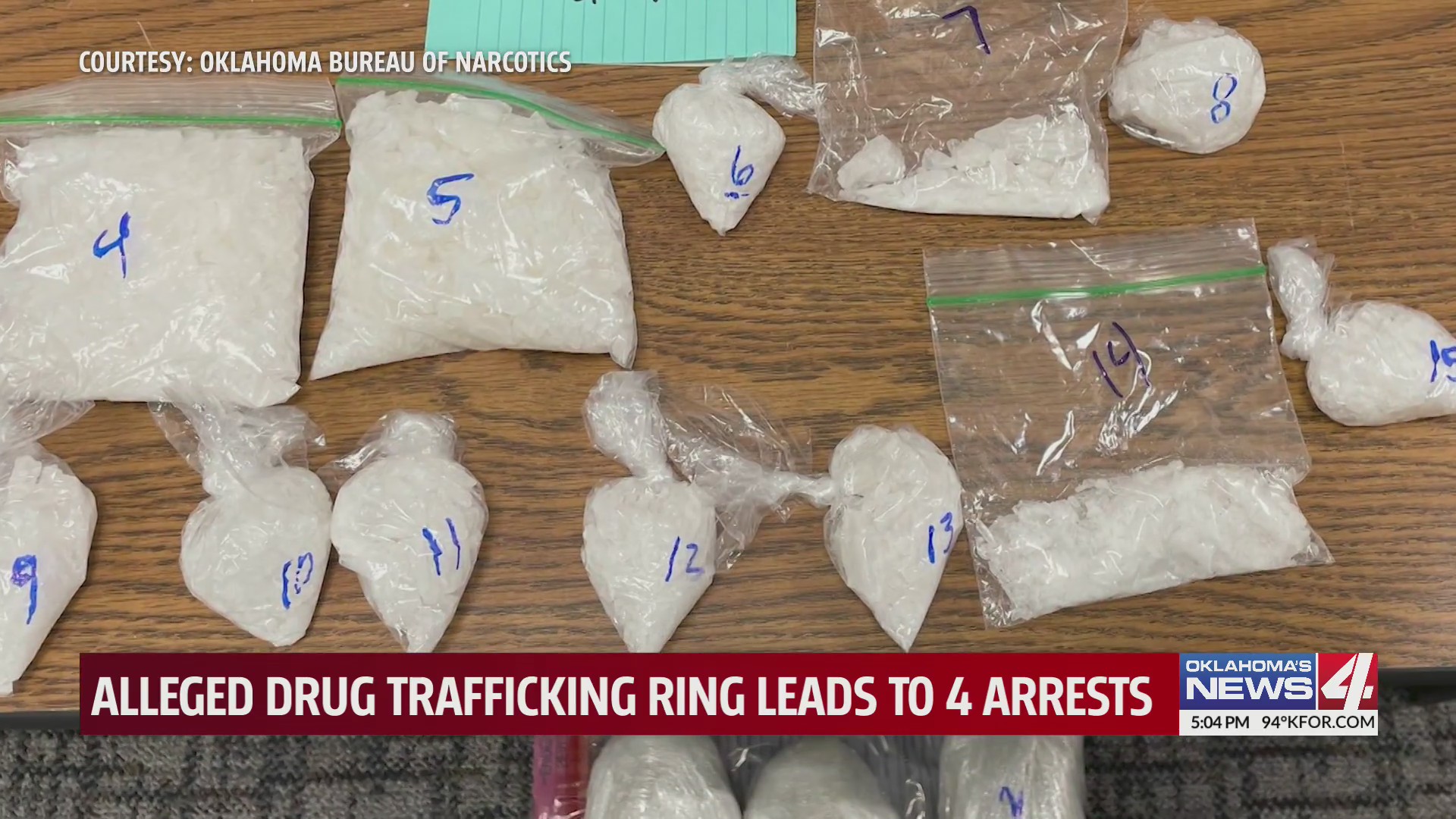 Alleged drug trafficking ring leads to 4 arrests