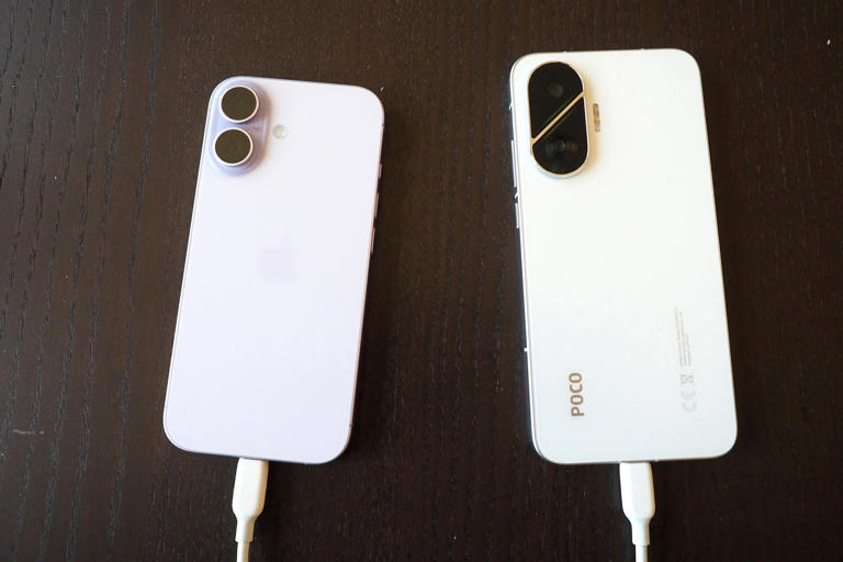 Transferring data using a USB-C cable can help make the move from iPhone to Android an easier one. Nicole Lee/CNET