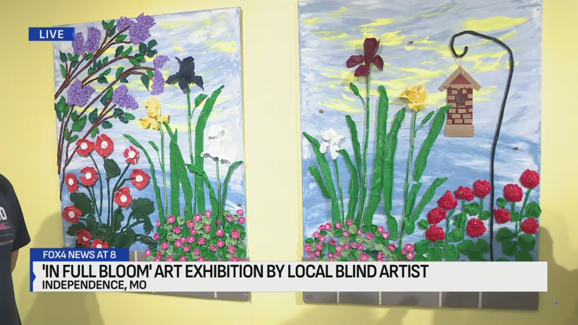 'In full bloom' art exhibition by local blind artist