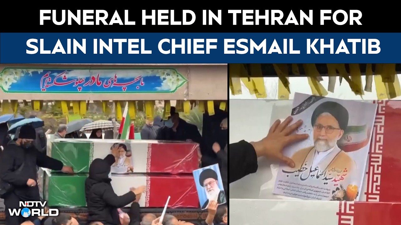 Esmail Khatib news | Funeral held in Tehran for slain intel chief ...