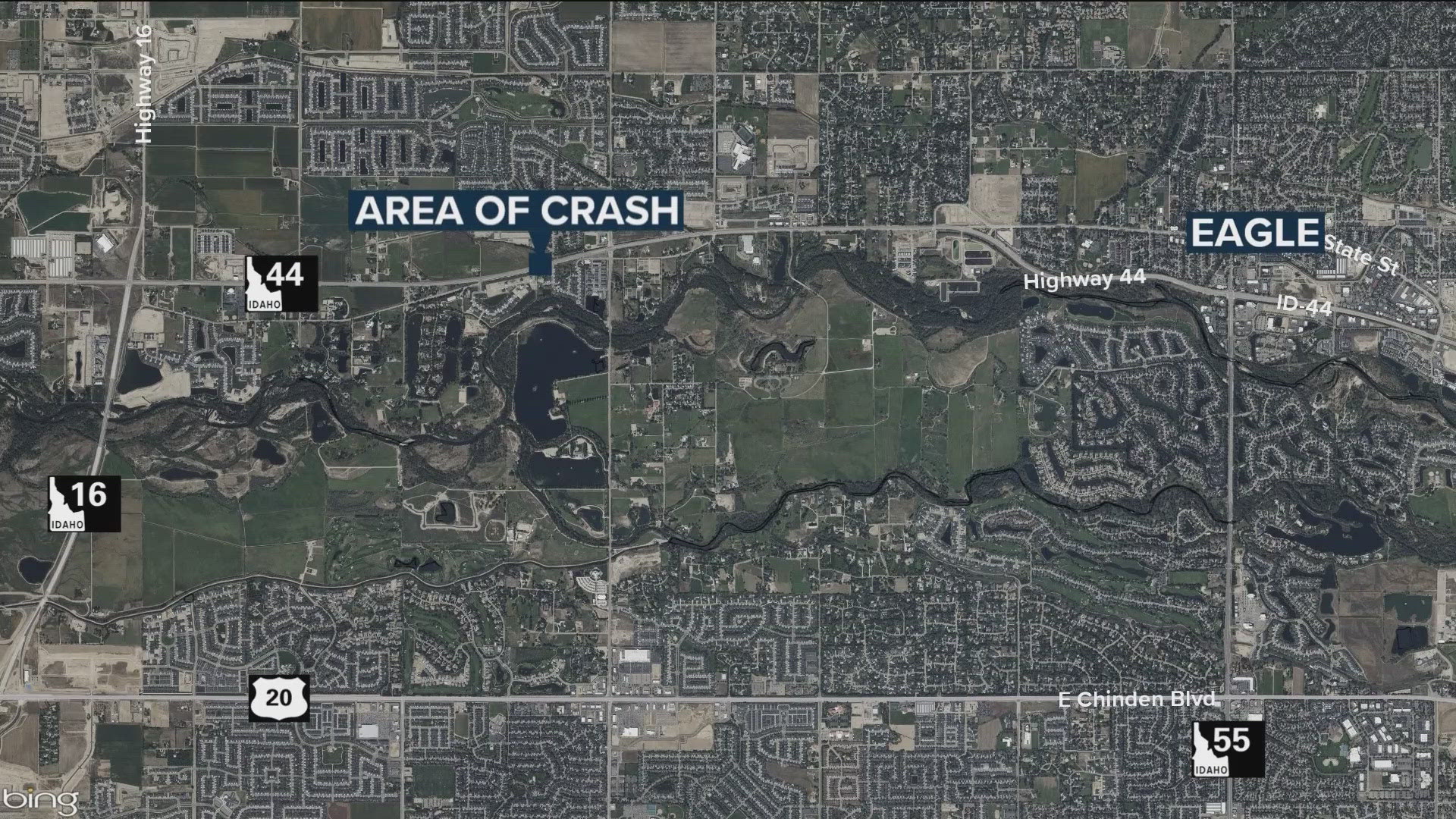 Two people in Eagle hospitalized after crash on State Highway 44