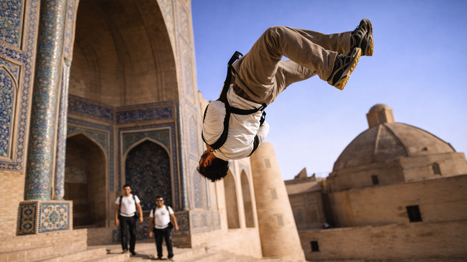 Parkour adventure inspired by Aladdin