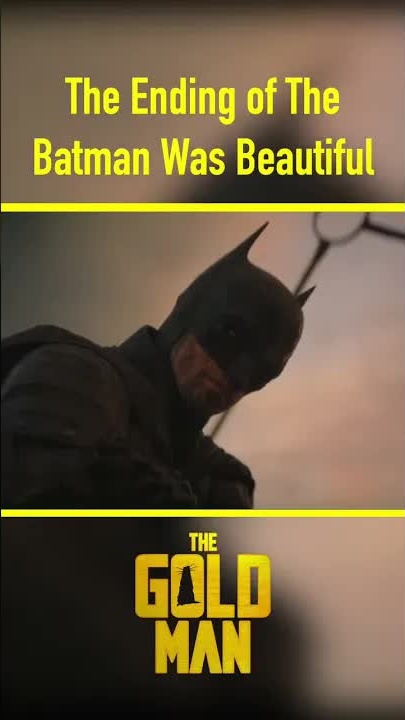 The ending of The Batman was beautiful #shorts