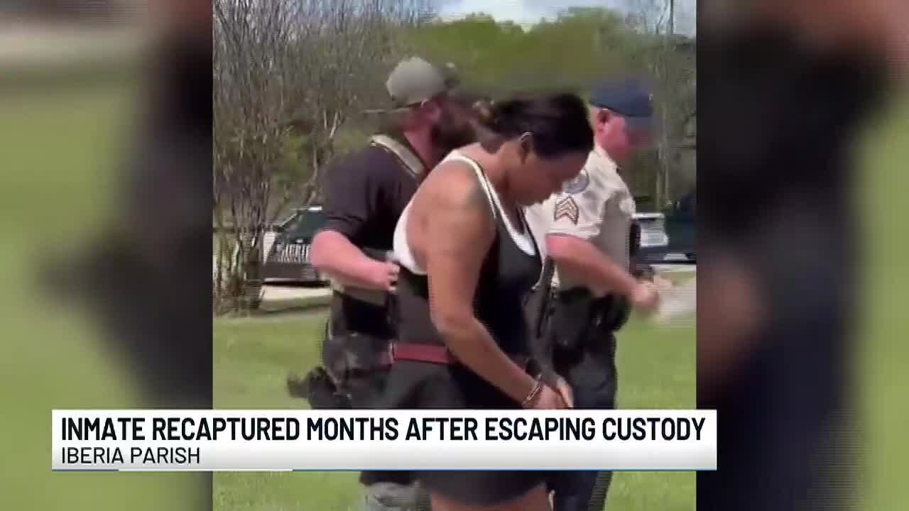 Video: Inmate recaptured months after escaping custody at Iberia Parish ...