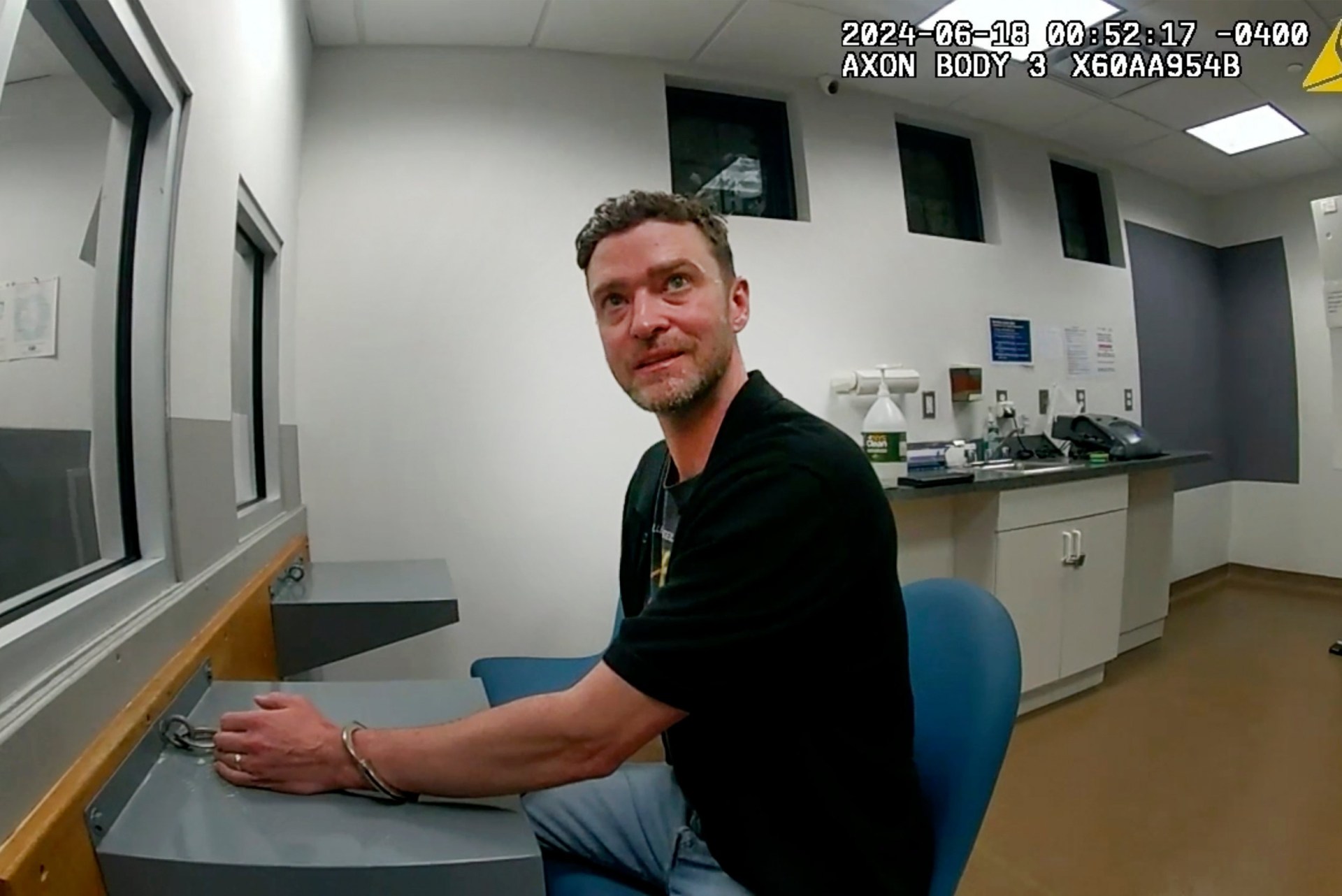 Justin Timberlake fails to walk straight in drink-driving arrest footage